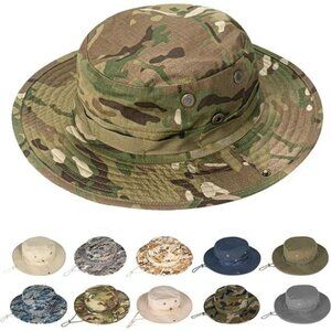 UPF 50 sun hat wide brim boonie bucket hat for fishing hiking outdoor travel